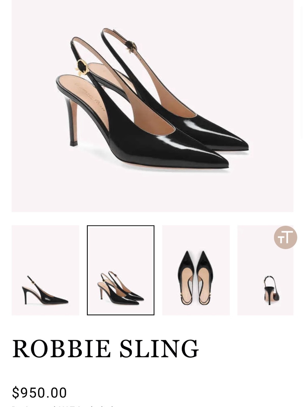 Gianvito Rossi Robbie Sling